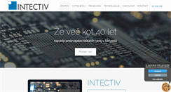 Desktop Screenshot of intectiv.si